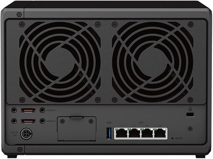 Synology DS1522+ 5-Bay DiskStation NAS (AMD Ryzen R1600 8GB Ram 4xRJ-45 1GbE LAN-Port) 5-Bay 60TB Bundle with 5X 12TB Seagate IronWolf