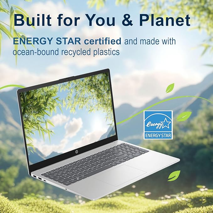 HP Laptop 15 | Intel i7-1255U 10-Core Processor | 64GB DDR4 RAM | 1TB PCIe SSD | 15.6" FHD 1080p Display | Windows 11 Pro | Thin Notebook with Ultrabook-Level Performance for Work & Study