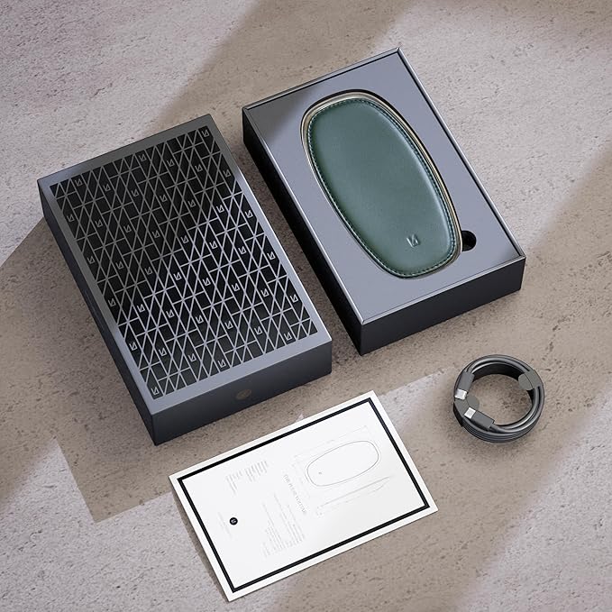 Lunar Artefacts Wireless Charger Solar Forest Green Plated Brass