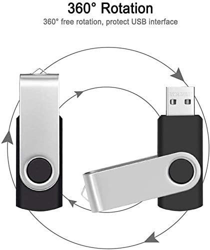 10 Pack 64GB Flash Drives, USB 2.0 Thumb Drive Memory Stick for PC Laptop Data Storage