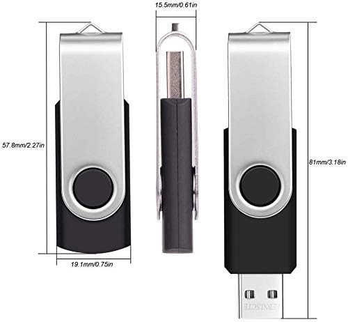 10 Pack 64GB Flash Drives, USB 2.0 Thumb Drive Memory Stick for PC Laptop Data Storage