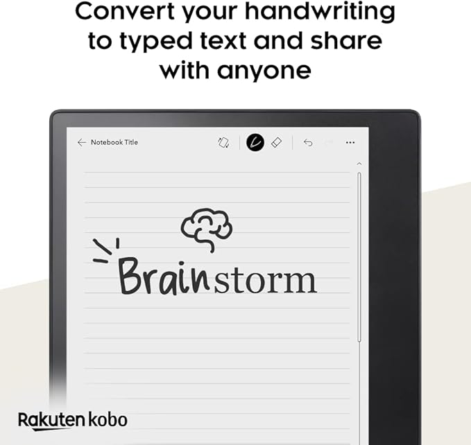 Kobo Elipsa 2E | eReader | 10.3” Glare-Free Touchscreen with ComfortLight PRO | Includes Kobo Stylus 2 | Adjustable Brightness | Wi-Fi | Carta E Ink Technology | 32GB of Storage