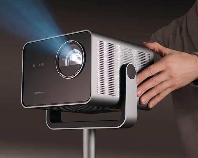 Leica Cine Play 1 Smart Portable Projector - Triple RGB Laser 4k Ultra High Definition Projector with WiFi and Bluetooth - Plug and Play Setup, Dolby Audio - 3,000 Lumens - 60"-300" Display