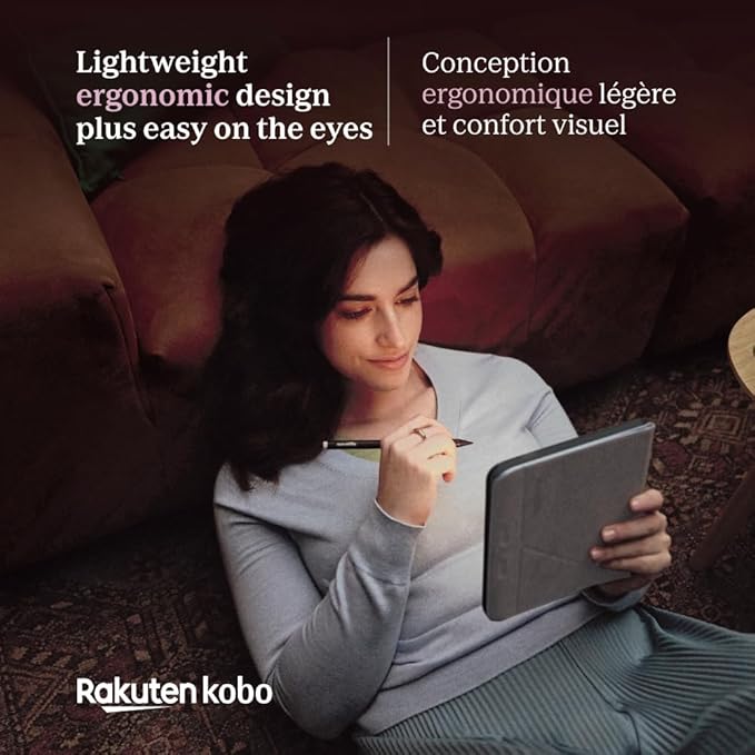 Kobo Libra Colour | eReader | 7” Glare-Free Colour E Ink Kaleido™ 3 Display | Dark Mode Option | Audiobooks | Waterproof | White