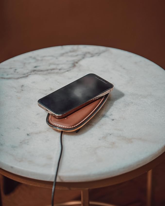 Lunar Artefacts Wireless Charger Classic Brown Plated Brass