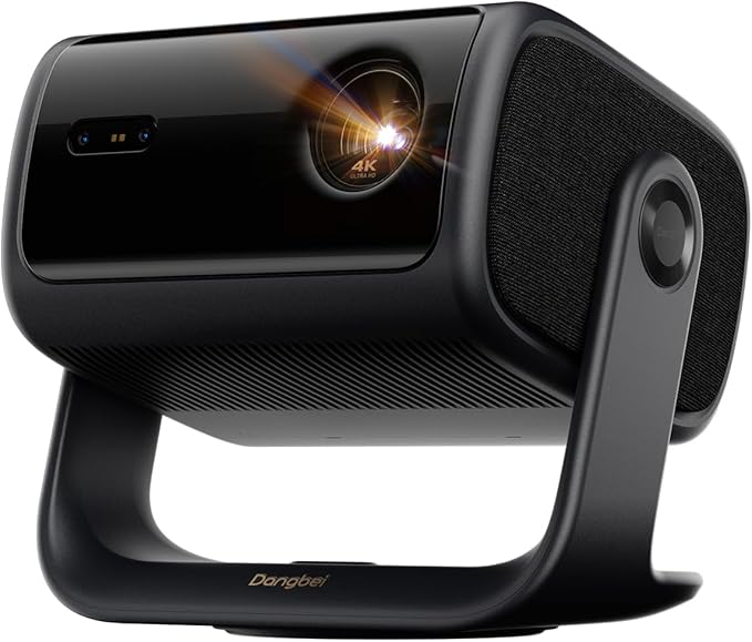 Dangbei MP1 MAX Triple Laser Projector 4K - 3100 ISO Lumens, 110% BT.2020, Google TV with Netflix Officially, 300'' Display, 2x12W Dolby Audio DTS:X, HDR10+, Blu-ray 3D