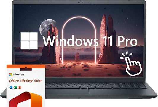 Dell Touchscreen 15" Inspiron Business Laptop Computer, Windows 11 Pro 64GB RAM 2TB SSD, Intel Core i5-1334U Processor, FHD 1920 x 1080 IPS LED Display, Microsoft Office Lifetime Suite, Black