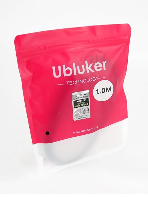 10K 8K 4K HDMI Cable 48Gbps 3.3 FT, Certified Ultra High Speed HDMI® Cable 4K 240Hz 144Hz 120Hz 8K60Hz 0.01ms HDR10+ eARC HDCP2.3 Netflix Roku TV PC Monitor Projector PS5 Xbox