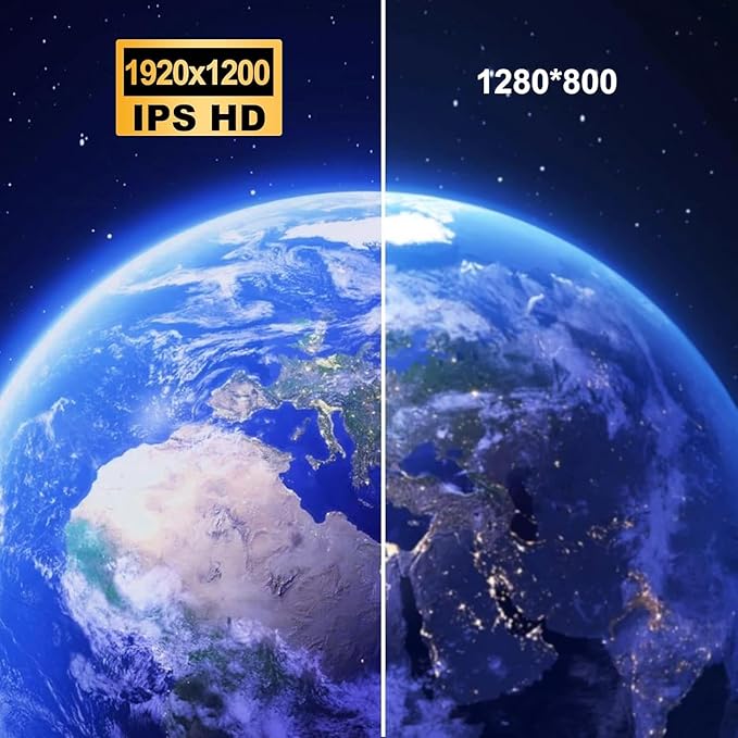 10.1 Inch Touchscreen for Raspberry Pi,5-Point 1920 * 1200 IPS touchscreen Portable Monitor with HDMI Interface Dual-Speaker for Raspberry Pi 5/4B/3B+/3B/B+ Jetson Nano Win11/10/8/7(10.1'' 1920*1200)