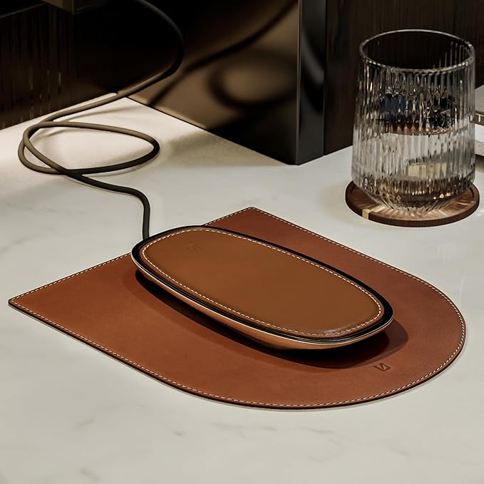Lunar Artefacts Wireless Charger Classic Brown Plated Brass