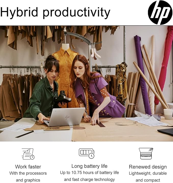 HP Elite C640 G3 Chromebook Plus Enterprise 14 Laptop (14" FHD, Intel i5-1245U vPro, 8GB RAM, 512GB SSD, 10-Core (>i7-1165G7)) for Business, College, Backlit, Fingerprint, 2x Thunderbolt 4, Chrome OS