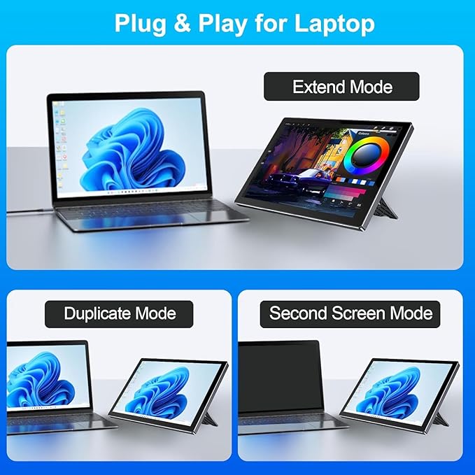 10.1 Inch Touchscreen for Raspberry Pi,5-Point 1920 * 1200 IPS touchscreen Portable Monitor with HDMI Interface Dual-Speaker for Raspberry Pi 5/4B/3B+/3B/B+ Jetson Nano Win11/10/8/7(10.1'' 1920*1200)