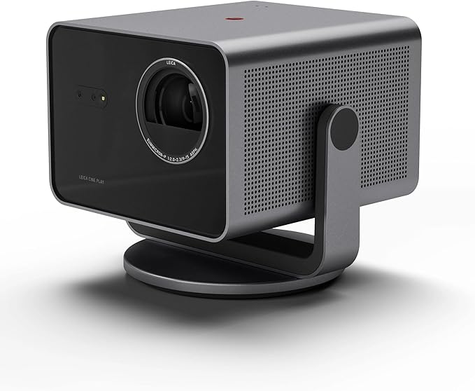 Leica Cine Play 1 Smart Portable Projector - Triple RGB Laser 4k Ultra High Definition Projector with WiFi and Bluetooth - Plug and Play Setup, Dolby Audio - 3,000 Lumens - 60"-300" Display