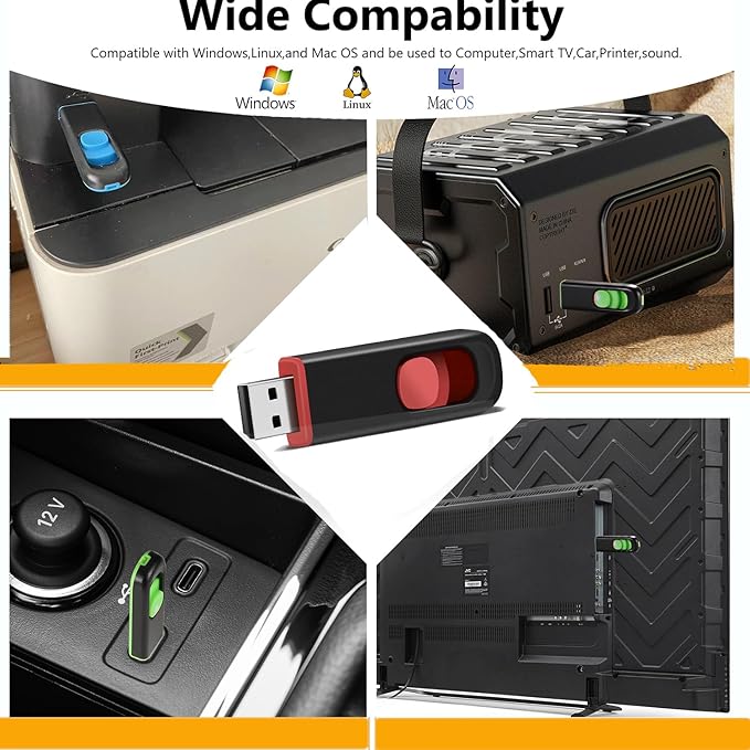 10 Pack 32GB USB Flash Drive, USB 2.0 Memory Stick Thumb Drive Pen Drives Jump Drive for Data Storage Multiple Color