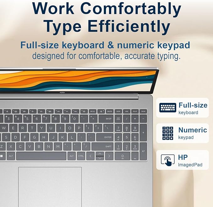 HP Laptop 15 | Intel i7-1255U 10-Core Processor | 64GB DDR4 RAM | 1TB PCIe SSD | 15.6" FHD 1080p Display | Windows 11 Pro | Thin Notebook with Ultrabook-Level Performance for Work & Study