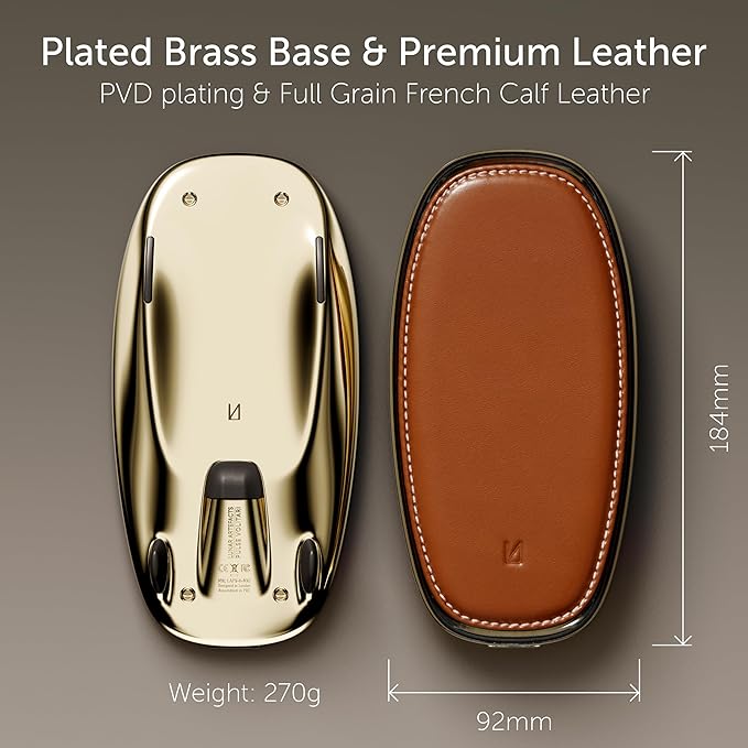 Lunar Artefacts Wireless Charger Classic Brown Plated Brass