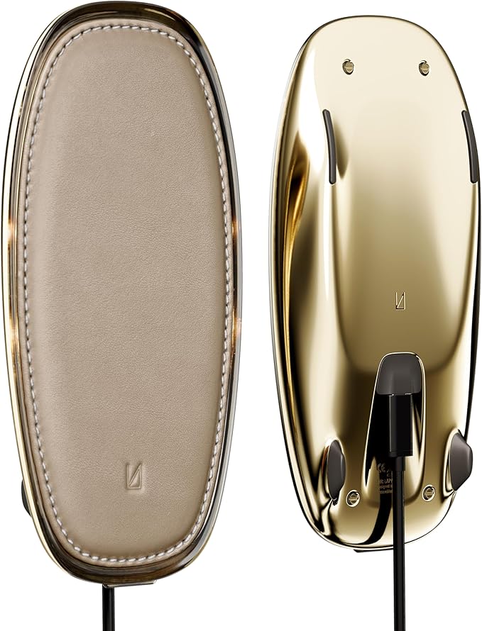 Lunar Artefacts Wireless Charger Solar Sahara Sand Plated Brass