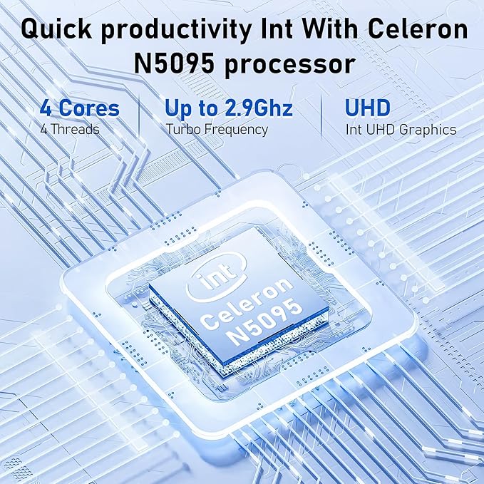 Laptop Computer, N5095 Gaming Laptop(up to 2.9Ghz), 14 Inch FHD Display(1920 x 1080), 16GB RAM 1TB SSD, Supports 180 Angle Opening, Bluetooth, Win 11 Pro.