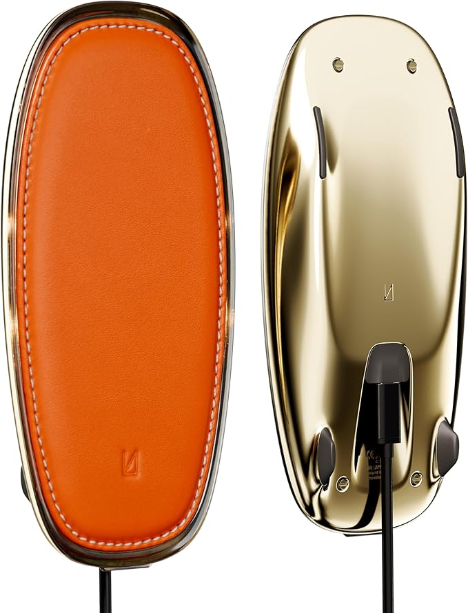 Lunar Artefacts Wireless Charger Solar Orange Dawn Plated Brass