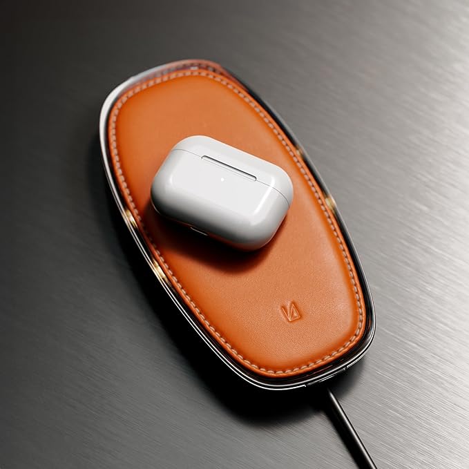 Lunar Artefacts Wireless Charger Solar Orange Dawn Plated Brass