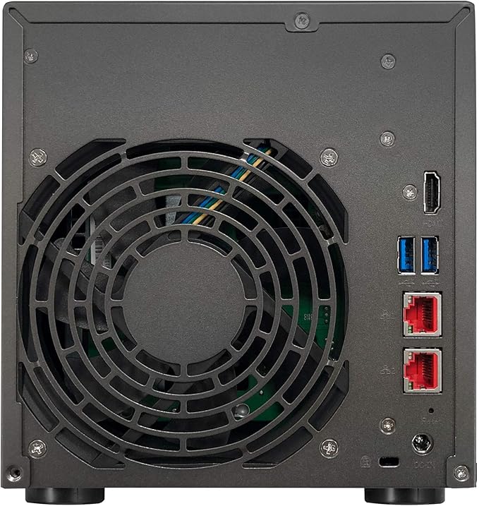 Asustor Lockerstor 4 AS6604T - 4 Bay NAS, Quad-Core 2.0GHz CPU, 2 2.5GbE Ports, 4GB RAM DDR4, 2 M.2 SSD Slots, Network Attached Storage (Diskless)