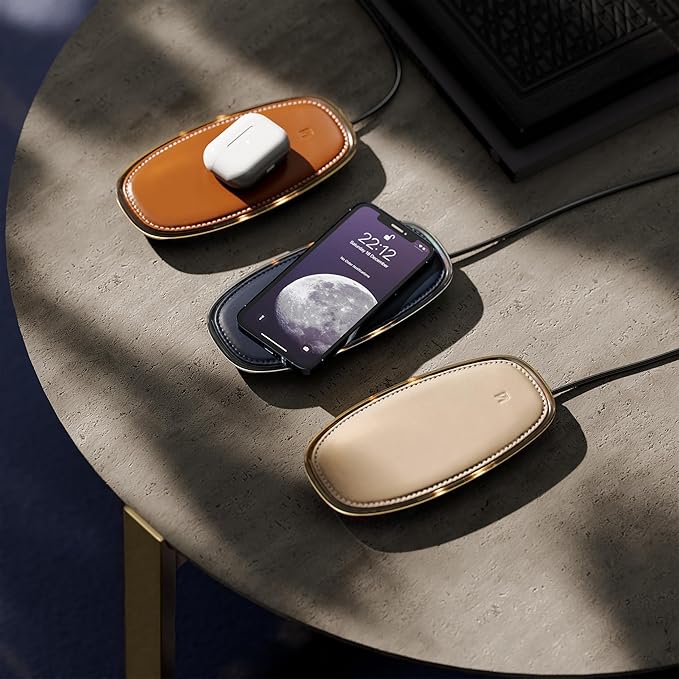 Lunar Artefacts Wireless Charger Classic Brown Plated Brass